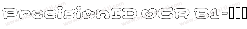 PrecisionID OCR B1字体转换